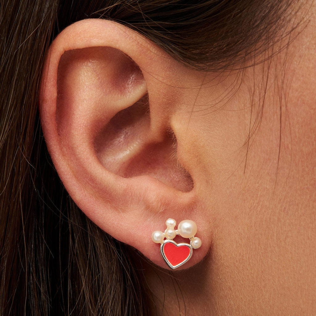 LULU Copenhagen Bouquet Dream Ohrring 1 stück Ear stud, 1 pcs Silver Plated