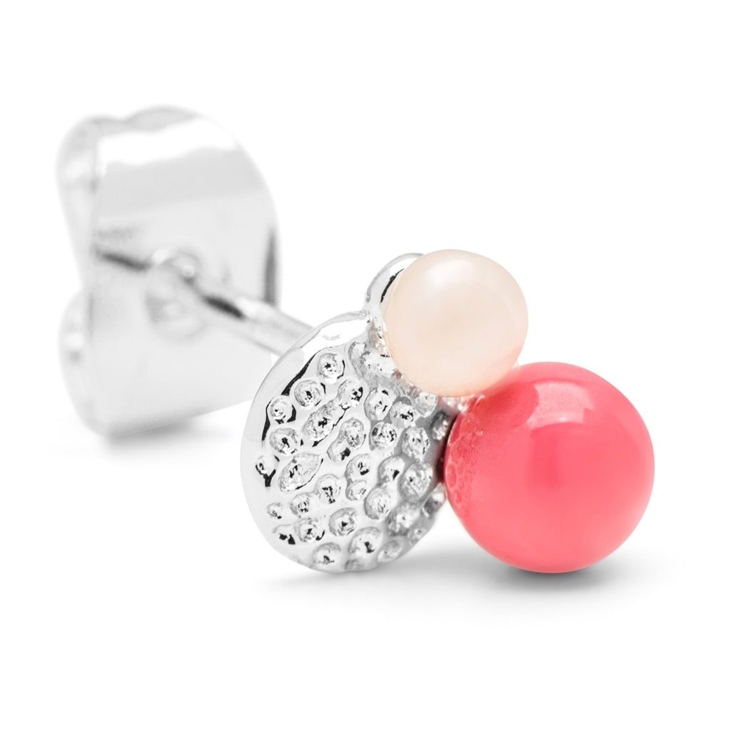 LULU Copenhagen Bouquet Dream Ohrring 1 stück Ear stud, 1 pcs Silver Plated