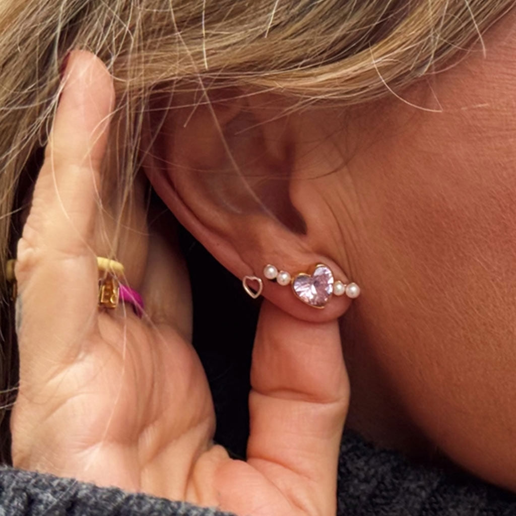 LULU Copenhagen Bouquet Love Ohrring 1 stück Ear stud, 1 pcs Vintage Rose