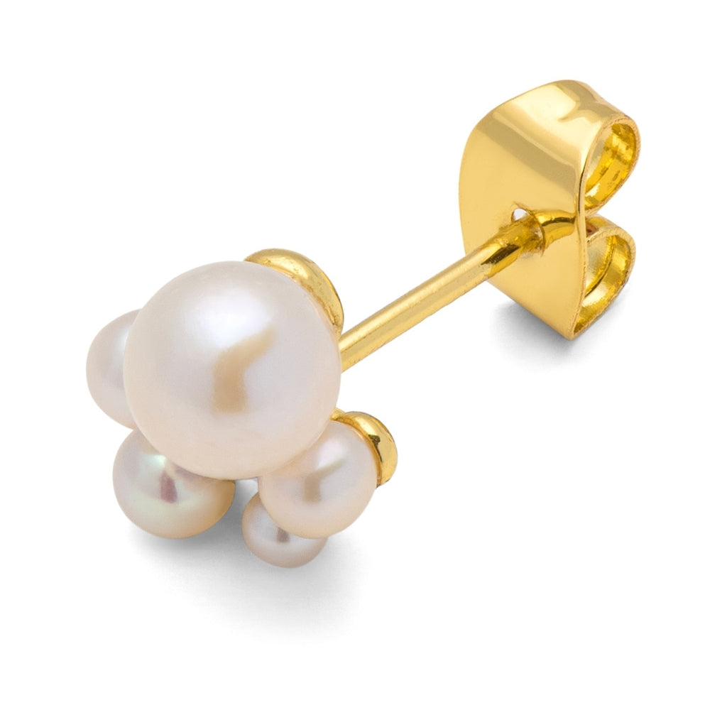 LULU Copenhagen Bouquet Pearls Ohrring 1 stück Ear stud, 1 pcs Lavendel