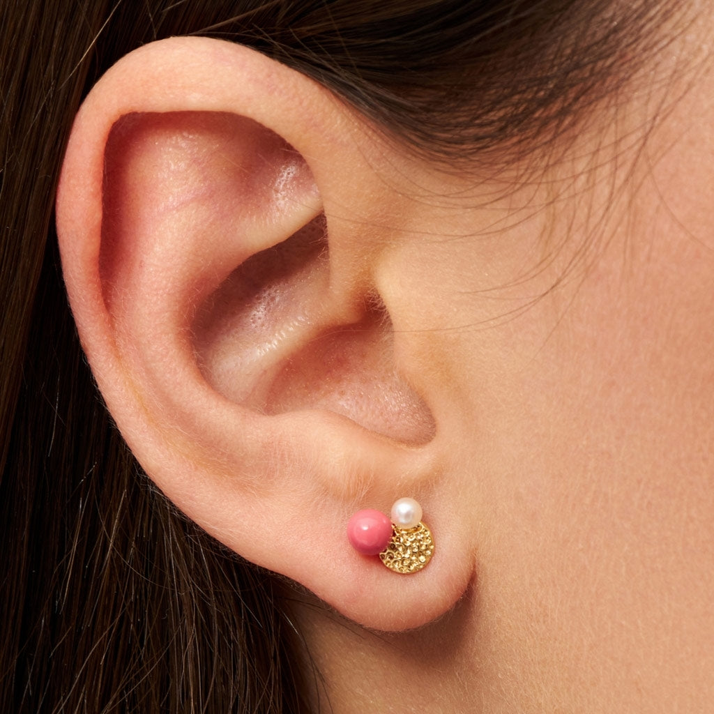LULU Copenhagen Bouquet Plate Ohrring 1 stück Ear stud, 1 pcs Vergoldet