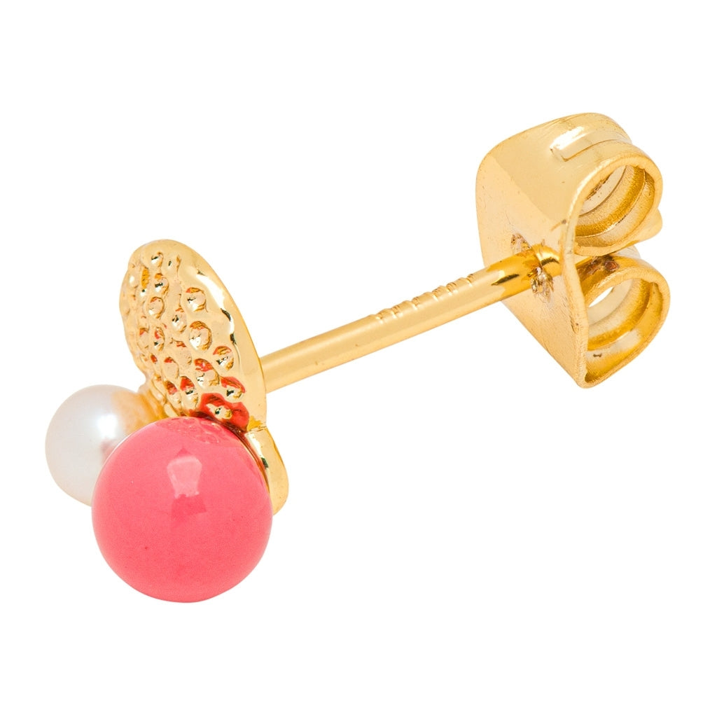 LULU Copenhagen Bouquet Plate Ohrring 1 stück Ear stud, 1 pcs Vergoldet