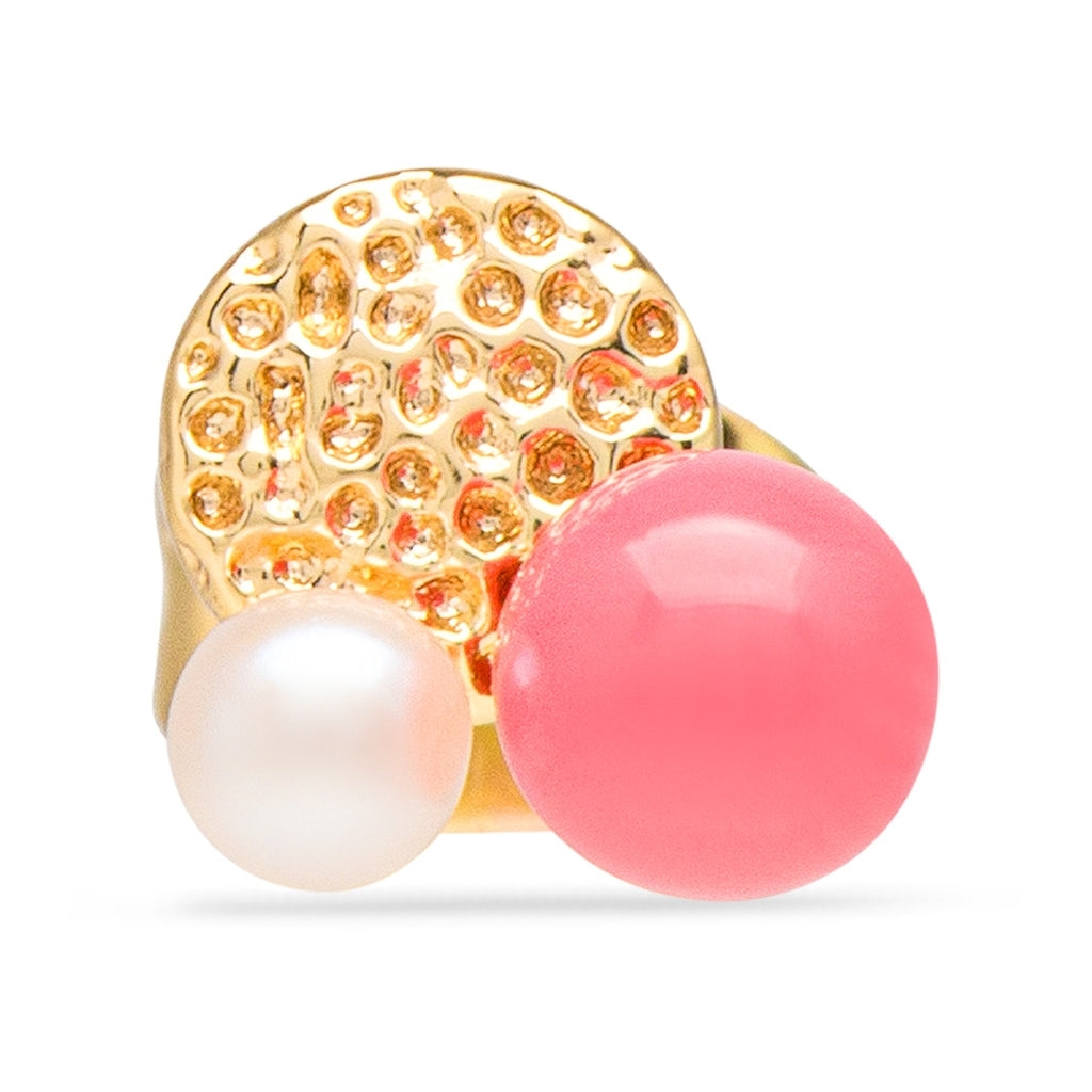 LULU Copenhagen Bouquet Plate Ohrring 1 stück Ear stud, 1 pcs Vergoldet