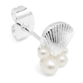 Bouquet Shell & Pearls Ohrring 1 stück - Silver Plated