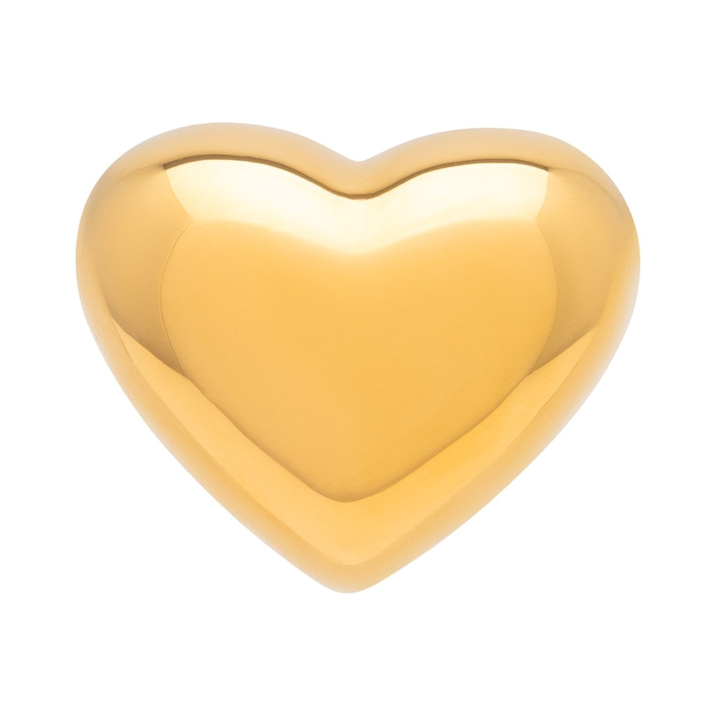 LULU Copenhagen Bubble Heart Ohrring 1 Stück - vergoldet Ear stud, 1 pcs Vergoldet