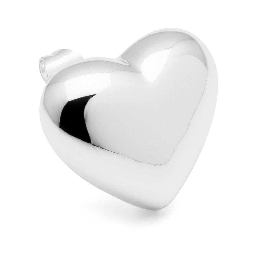 LULU Copenhagen Bubble Heart Ohrring 1 Stück - versilbert Ear stud, 1 pcs Silver Plated