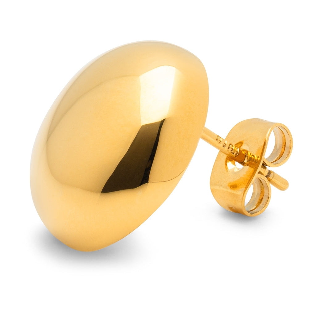 LULU Copenhagen Bubble Round Ohrring 1 Stück - vergoldet Ear stud, 1 pcs Vergoldet