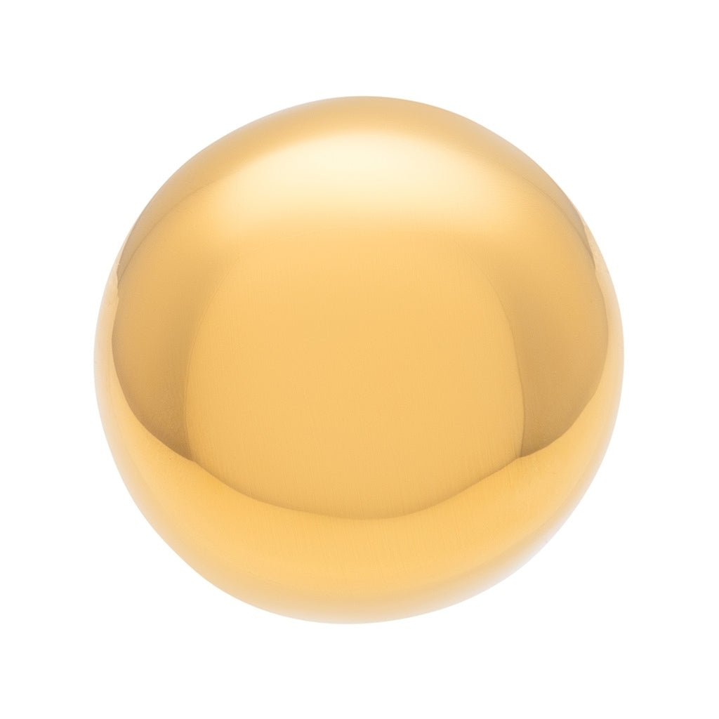 LULU Copenhagen Bubble Round Ohrring 1 Stück - vergoldet Ear stud, 1 pcs Vergoldet