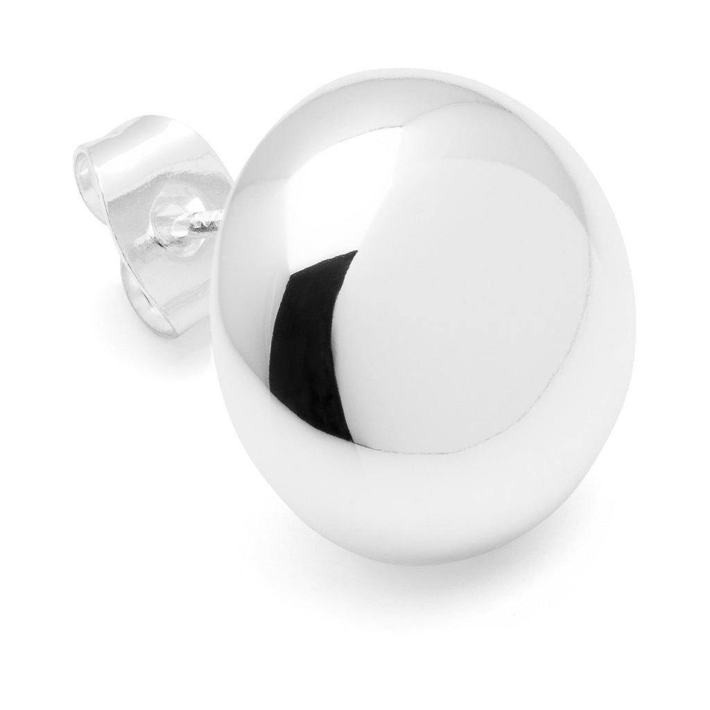LULU Copenhagen Bubble Round Ohrring 1 Stück - versilbert Ear stud, 1 pcs Silver Plated