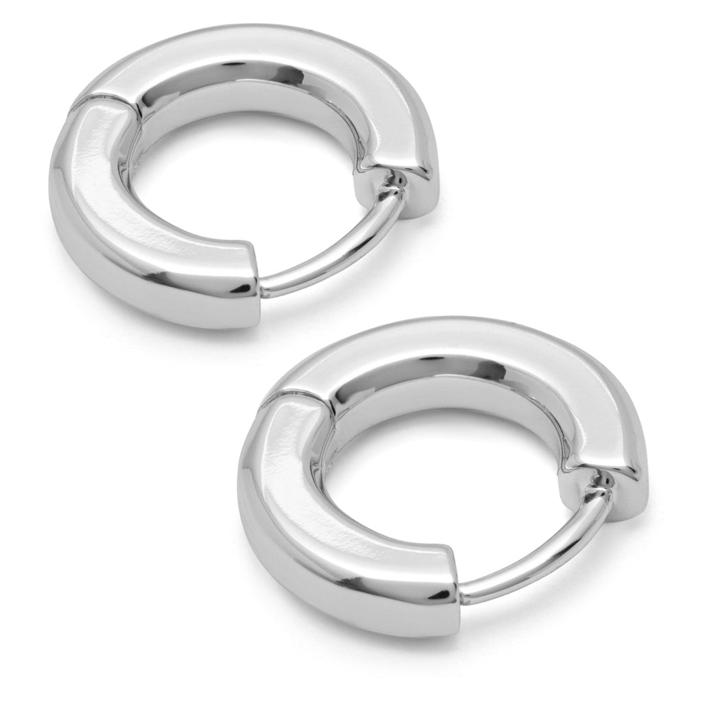 LULU Copenhagen Buckle Hoops Large Paar Hoops Silver Plated