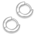 Buckle Hoops Small paar - Silver Plated