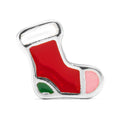 Christmas Sock Ohrring 1 stück - - Silver Plated