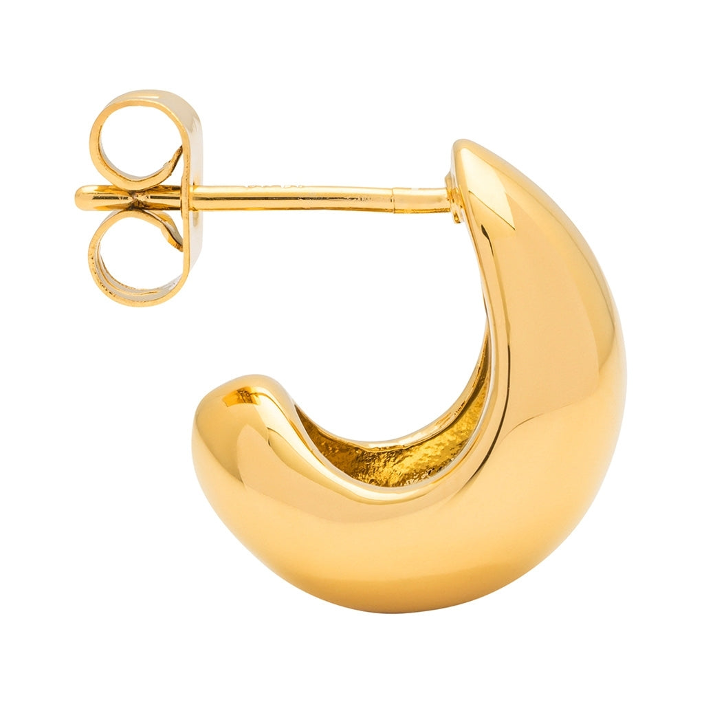 LULU Copenhagen Chunky Drop Hoops paar - vergoldet Hoops Vergoldet