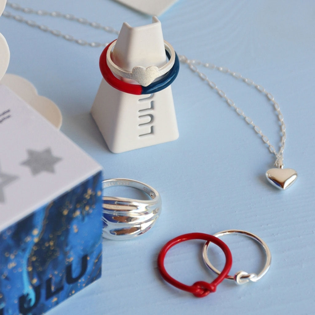 LULU Copenhagen Classic Heart Halskette Silber Necklaces Silber