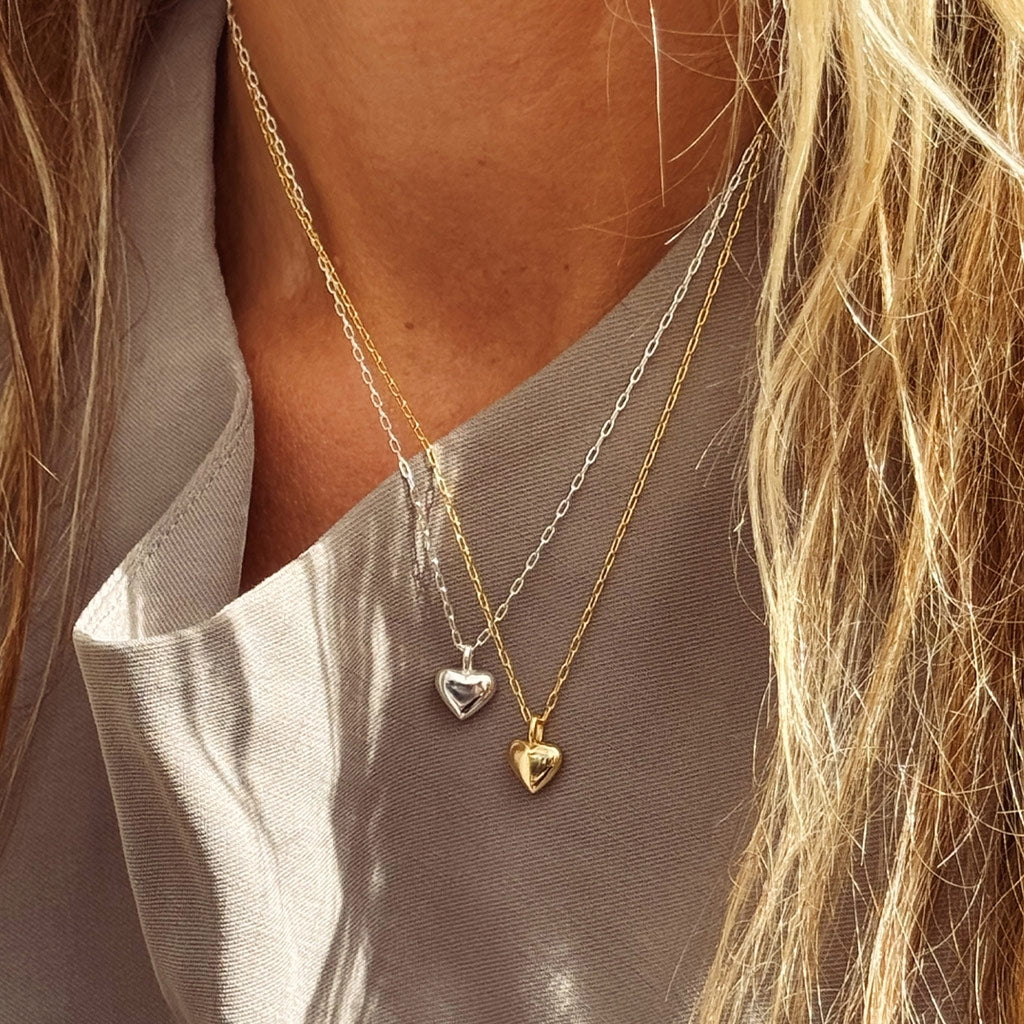 LULU Copenhagen Classic Heart Halskette Vergoldet Necklaces Vergoldet