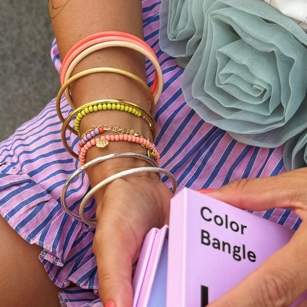 LULU Copenhagen Color Ball Armband Charms vergoldet Bracelets Burnt Coral