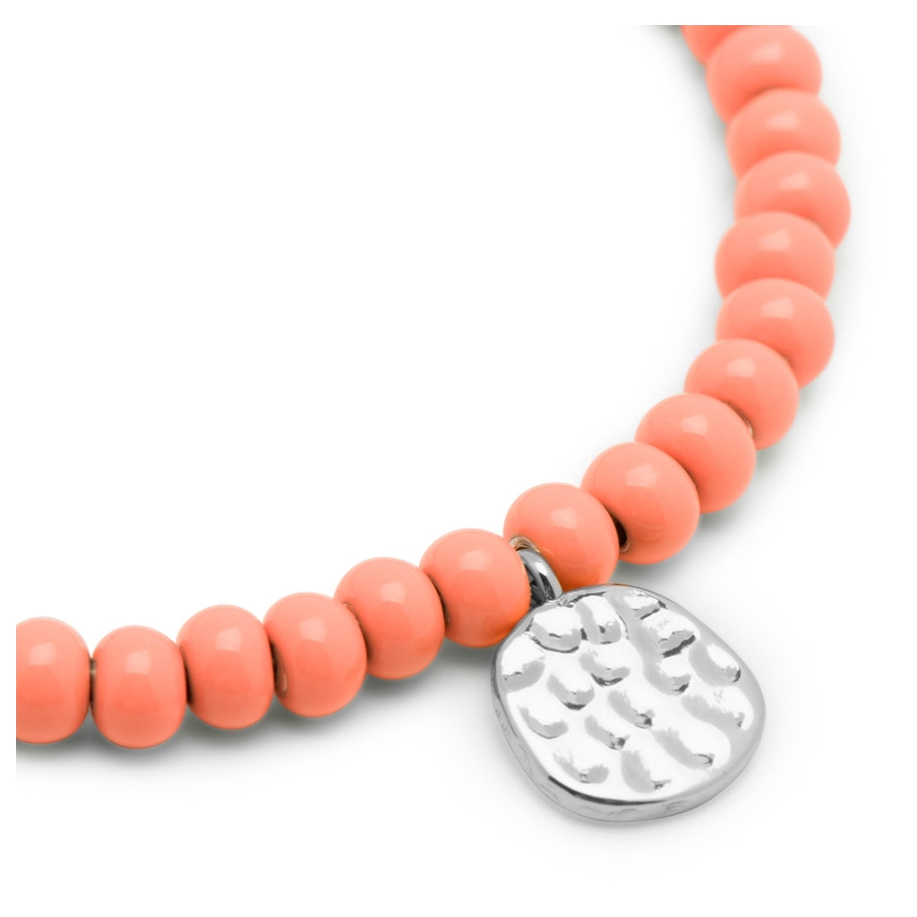 LULU Copenhagen Color Ball Armband Charms versilbert Bracelets Burnt Coral