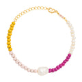 Color Ball Bracelet Pearls vergoldet - Vergoldet