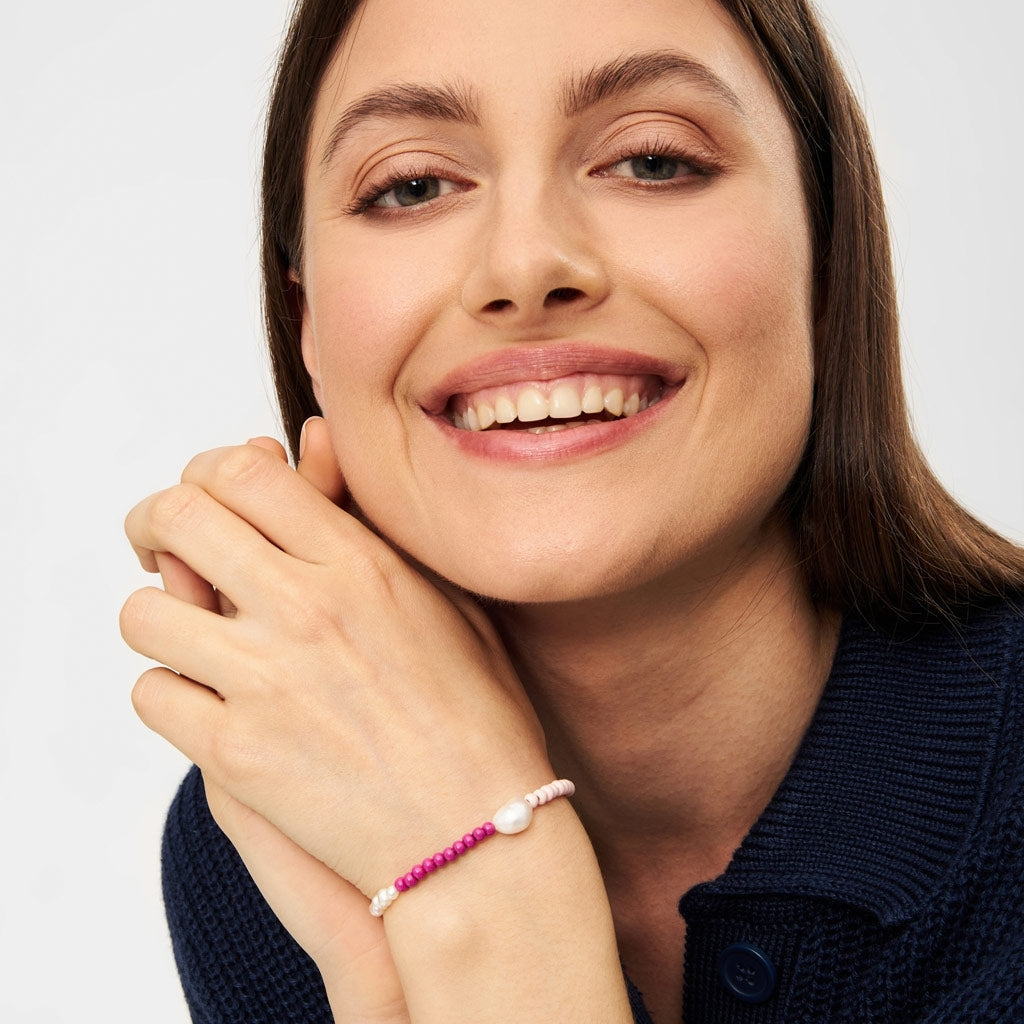 LULU Copenhagen Color Ball Bracelet Pearls versilbert Bracelets Silver Plated