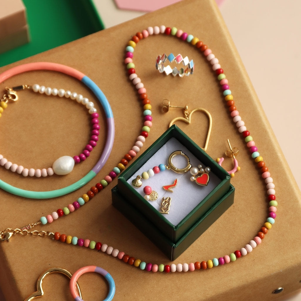 LULU Copenhagen Color Ball Halskette kurze Necklaces Mix