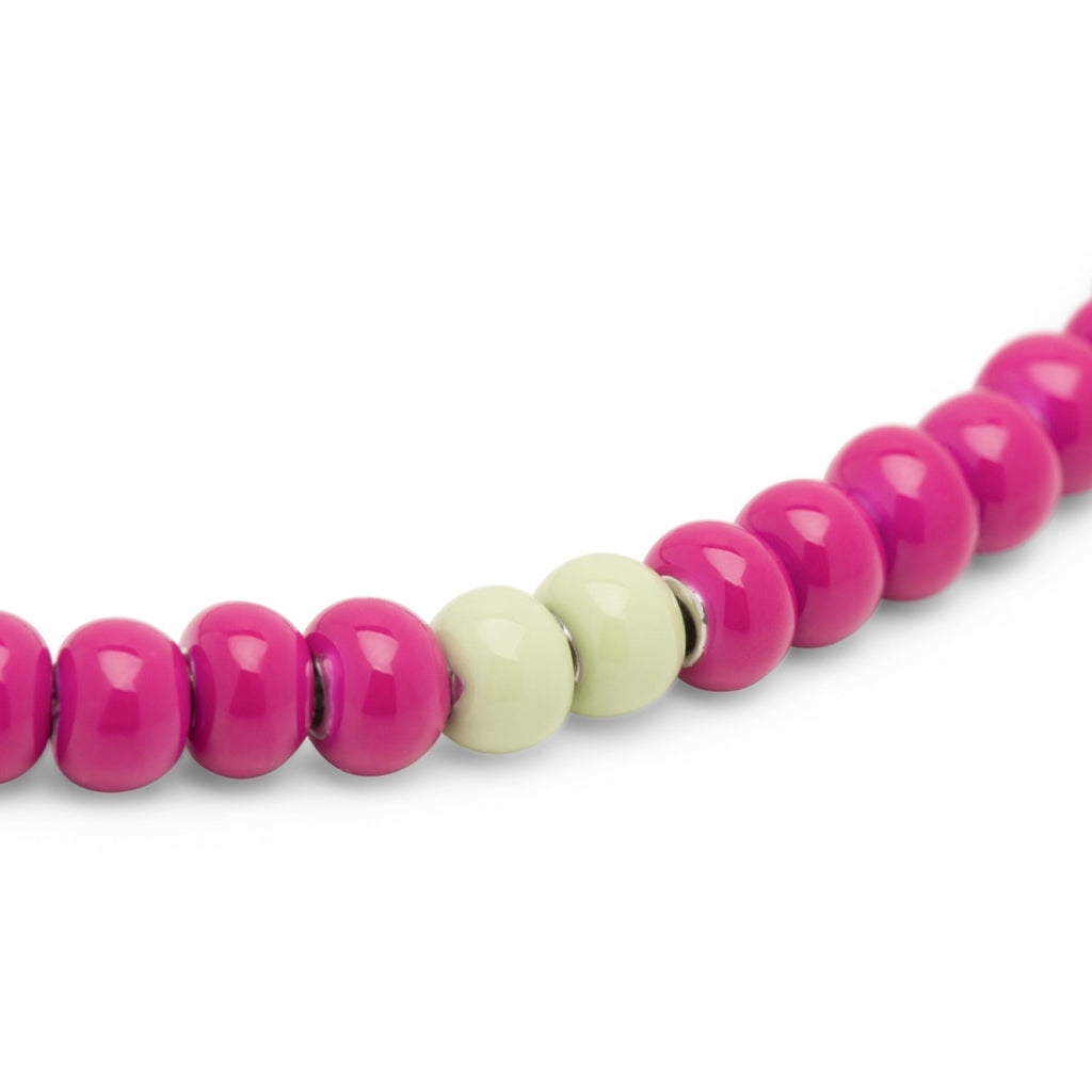 LULU Copenhagen Color Ball Halskette kurze Necklaces Plum/Silk Light Green