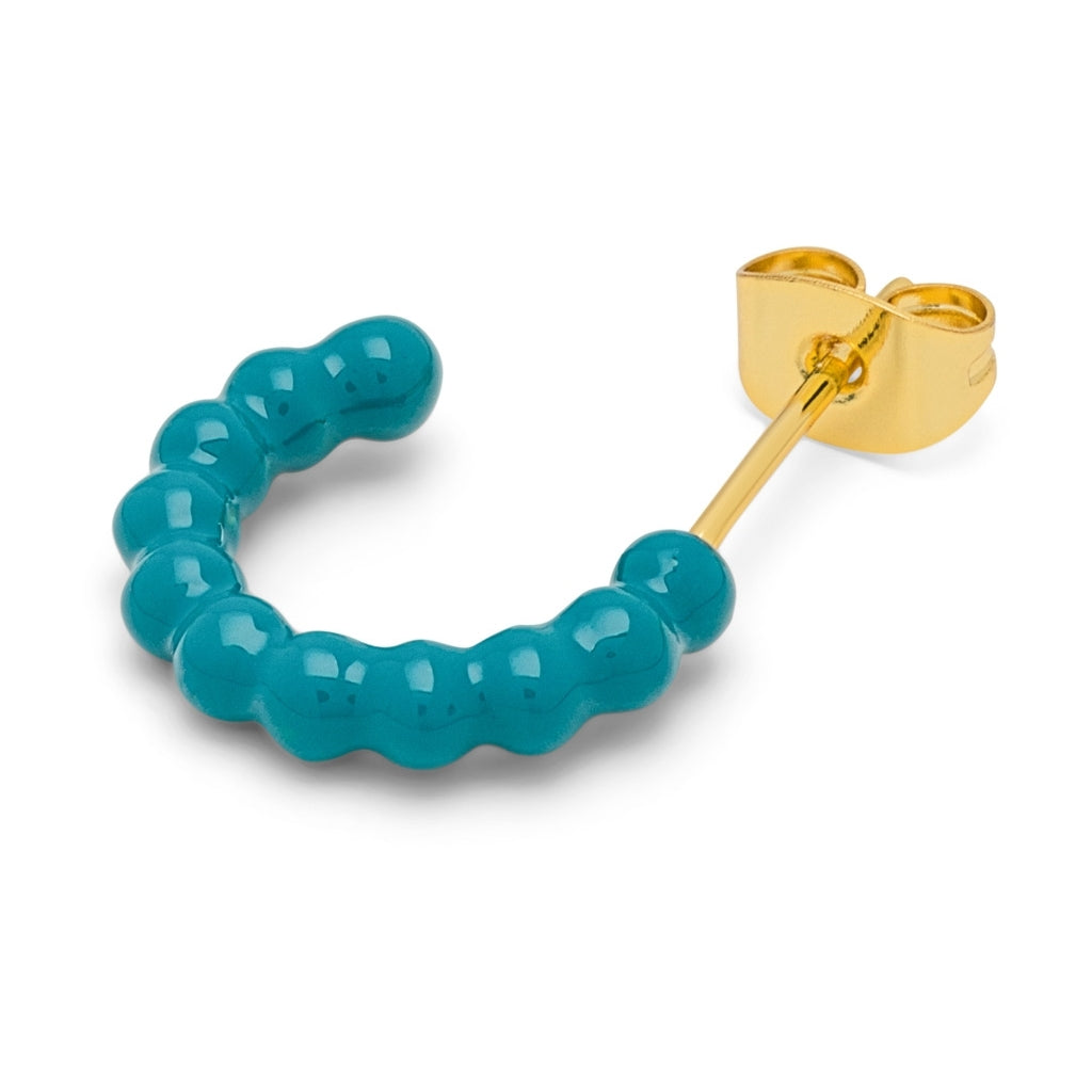 LULU Copenhagen Color Ball Hoops - Small - Paar Hoops Retro Blue