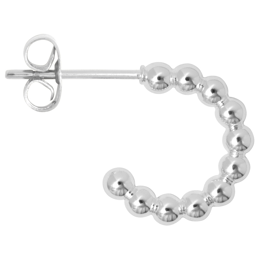 LULU Copenhagen Color Ball Hoops Small paar Hoops Silver Plated