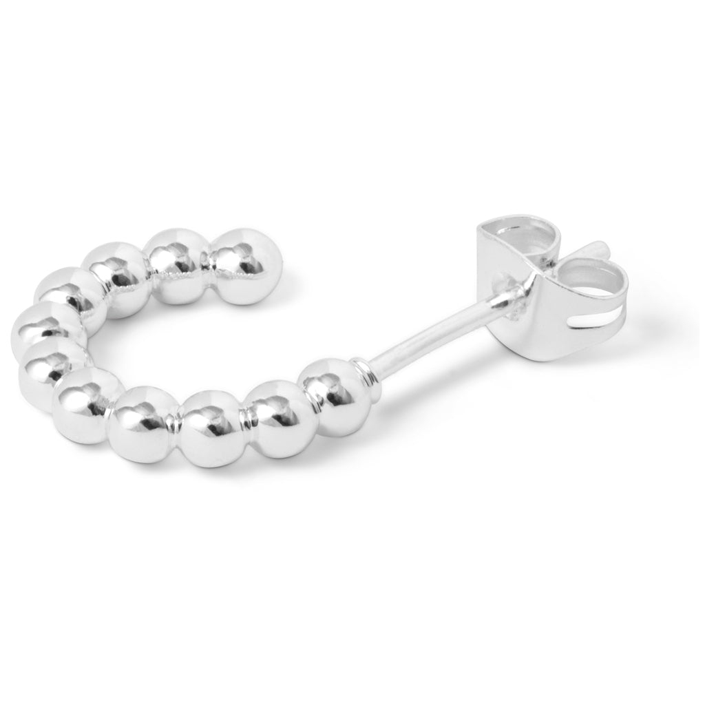 LULU Copenhagen Color Ball Hoops Small paar Hoops Silver Plated