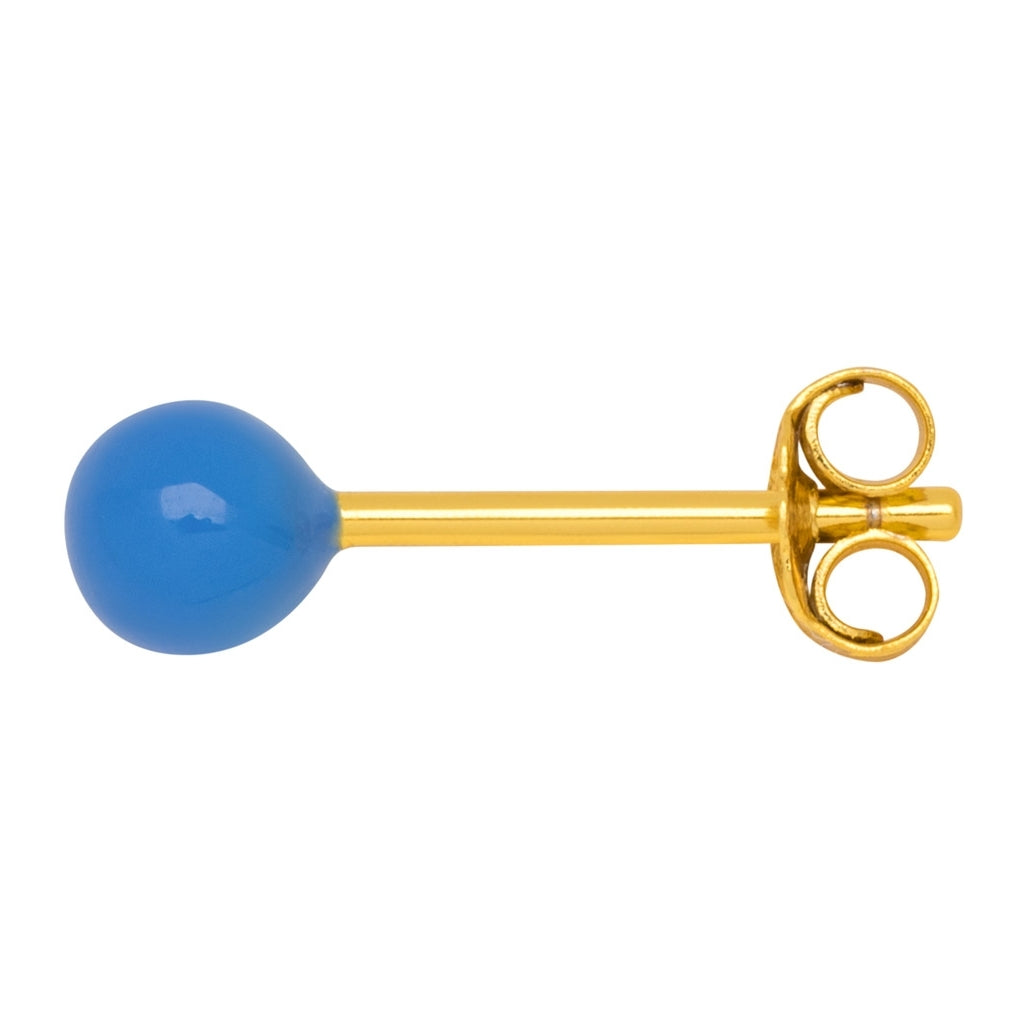 LULU Copenhagen Color Ball Medium Ohrring 1 stück Ear stud, 1 pcs Blue