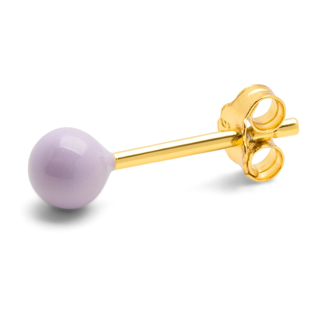 LULU Copenhagen Color Ball Medium Ohrring 1 stück Ear stud, 1 pcs Lila