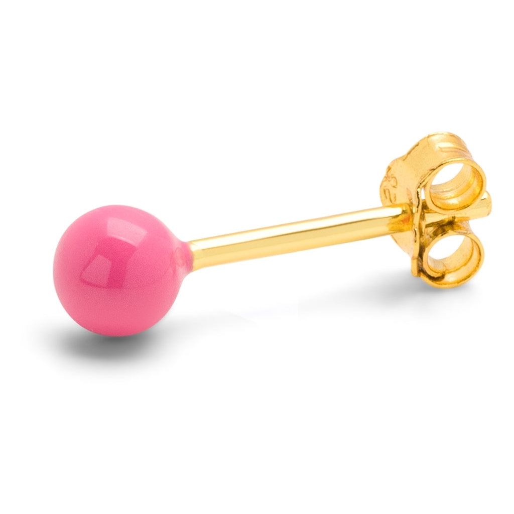 LULU Copenhagen Color Ball Medium Ohrring 1 stück Ear stud, 1 pcs Pink