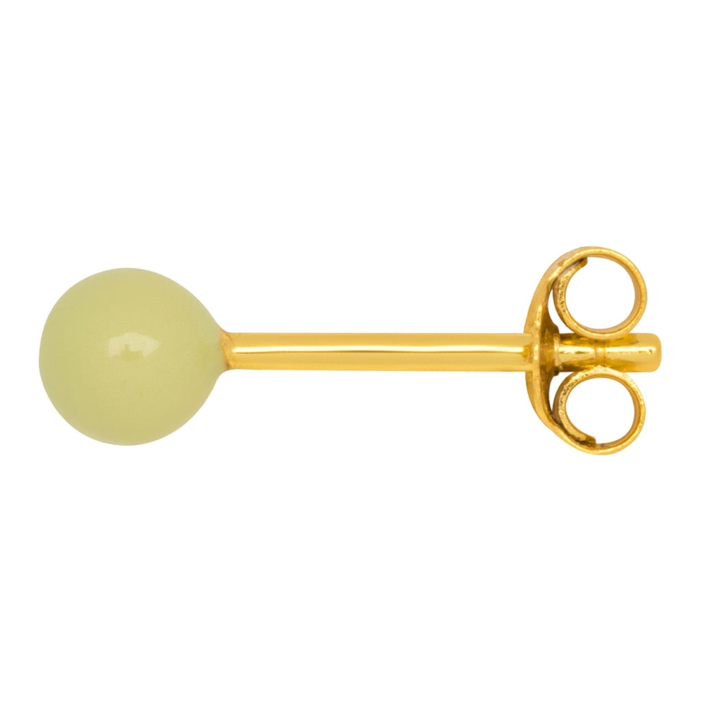 LULU Copenhagen Color Ball Medium Ohrring 1 stück Ear stud, 1 pcs Silk Light Green