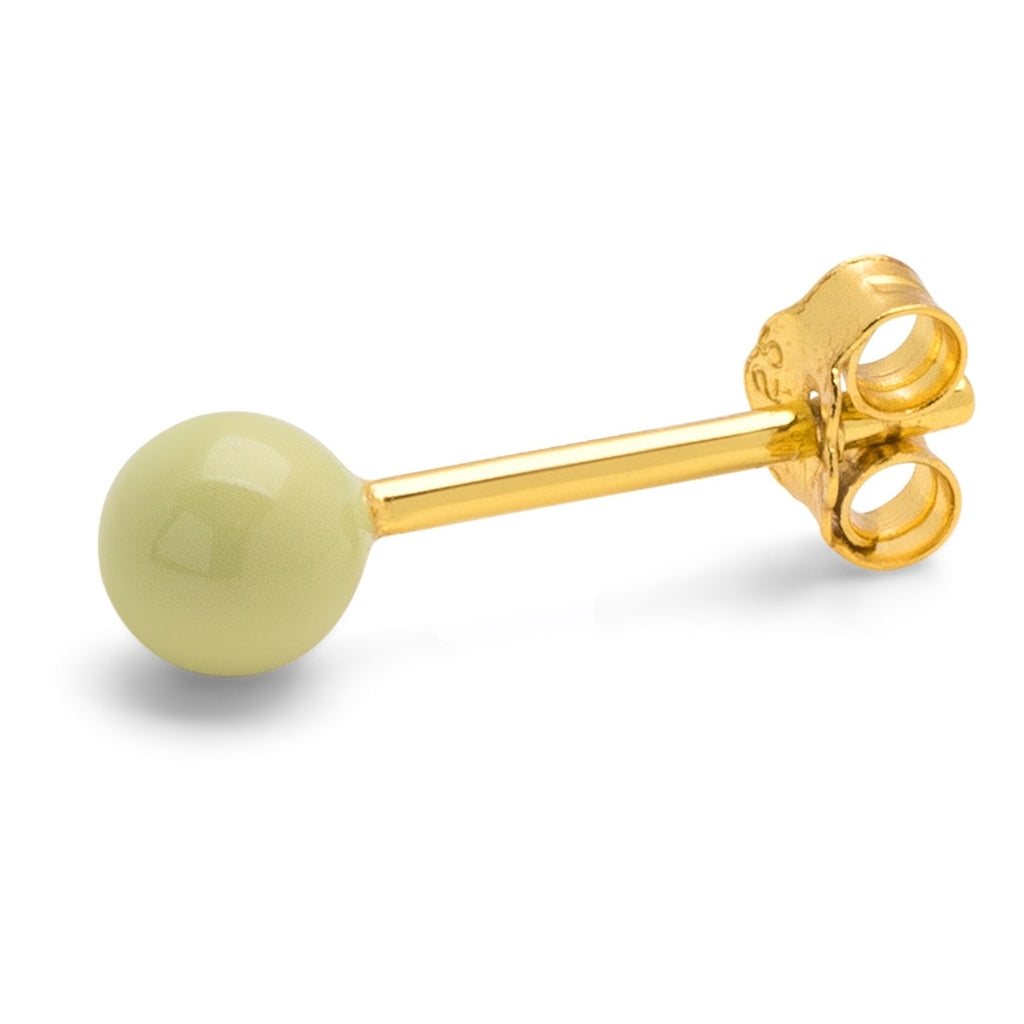 LULU Copenhagen Color Ball Medium Ohrring 1 stück Ear stud, 1 pcs Silk Light Green