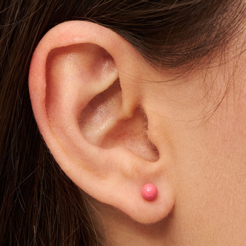 LULU Copenhagen Color Ball Medium Ohrring 1 stück Ear stud, 1 pcs Korallenpink