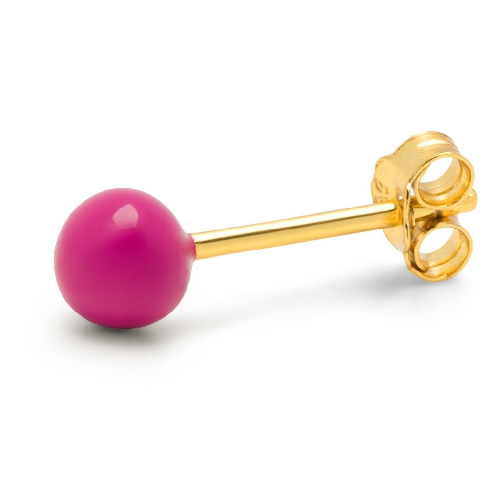 LULU Copenhagen Color Ball Medium Ohrring 1 stück Ear stud, 1 pcs Plum