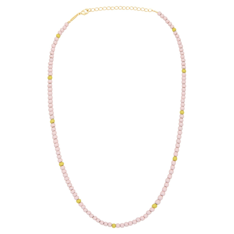 LULU Copenhagen Color Ball Necklace Short Necklaces Silke Light Pink/ Lime