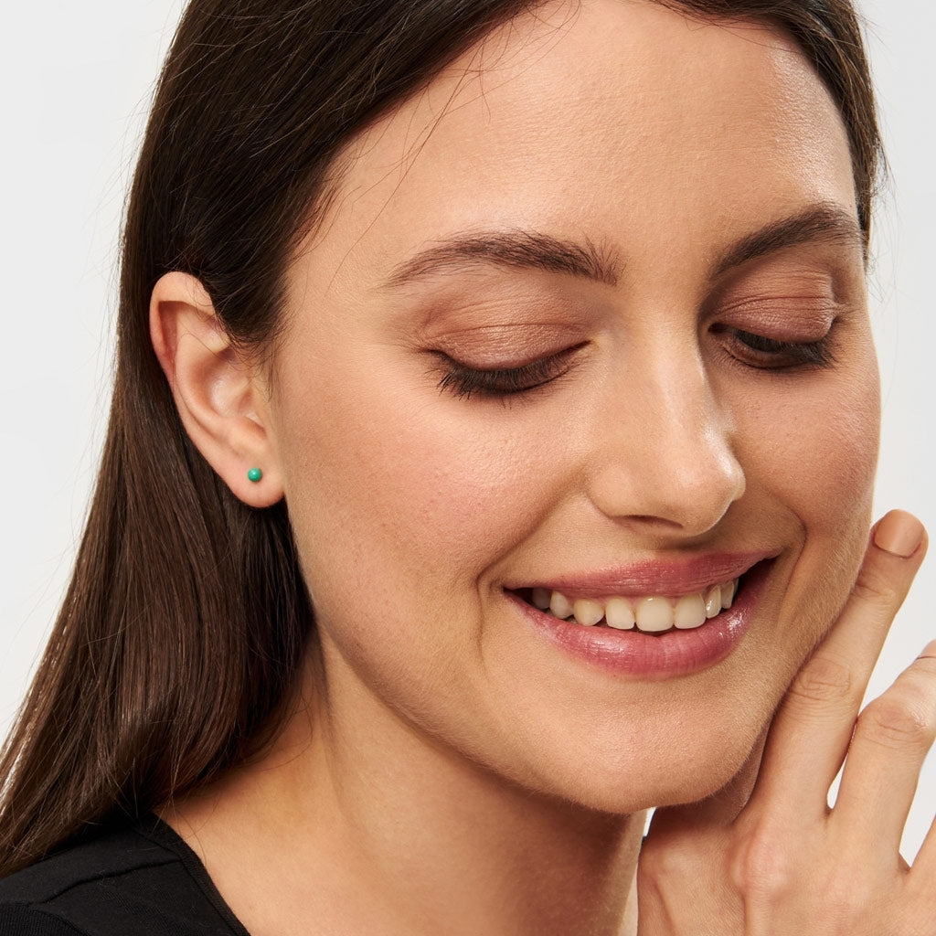 LULU Copenhagen Color Ball Ohrring 1 stück Ear stud, 1 pcs Hellgrün