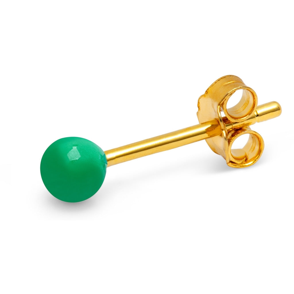 LULU Copenhagen Color Ball Ohrring 1 stück Ear stud, 1 pcs Hellgrün