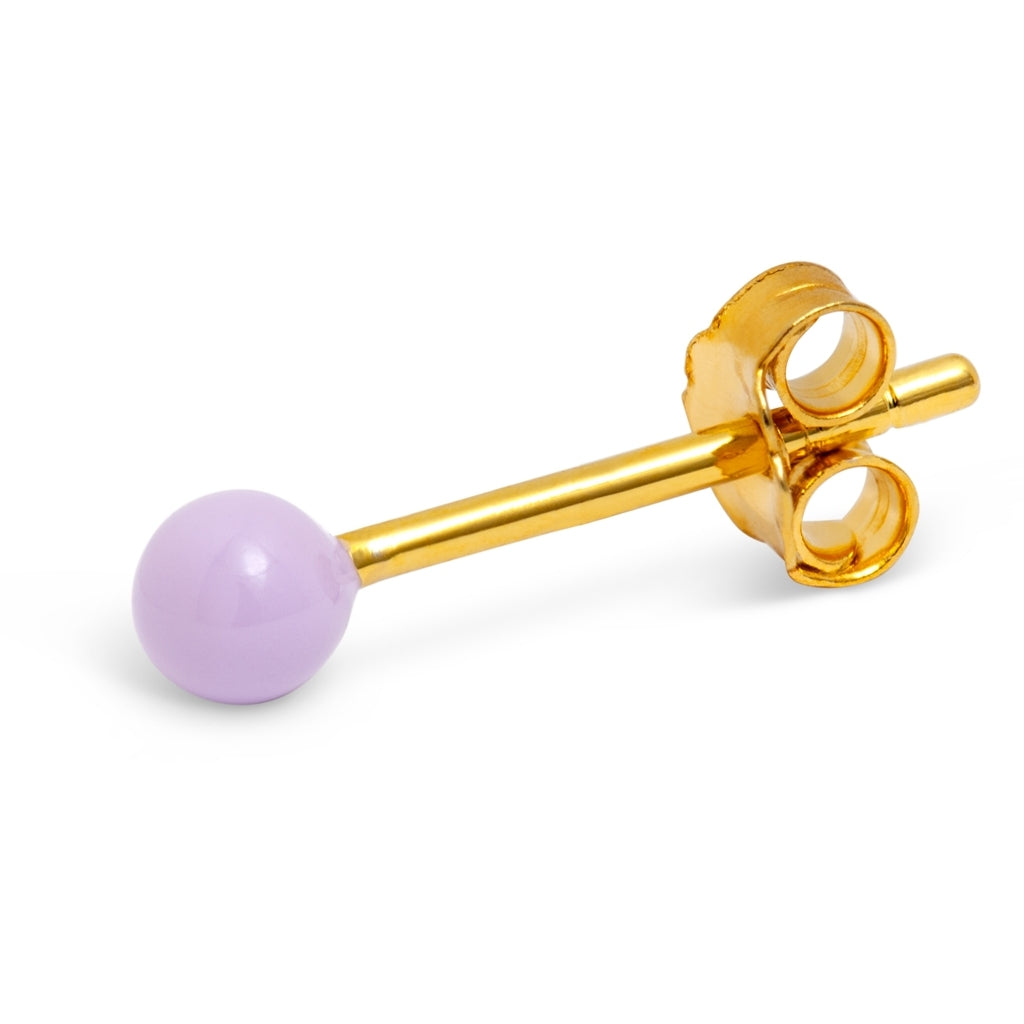 LULU Copenhagen Color Ball Ohrring 1 stück Ear stud, 1 pcs Lila