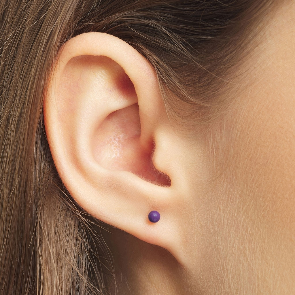 LULU Copenhagen Color Ball Ohrring 1 stück Ear stud, 1 pcs Purple Harvest