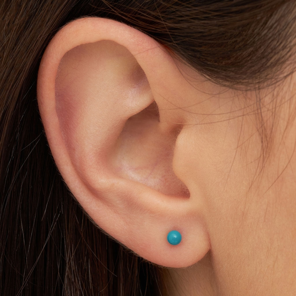 LULU Copenhagen Color Ball Ohrring 1 stück Ear stud, 1 pcs Retro Blue