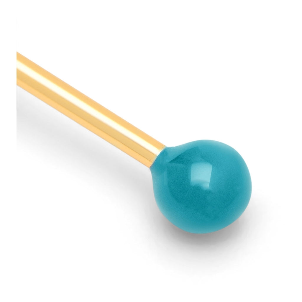 LULU Copenhagen Color Ball Ohrring 1 stück Ear stud, 1 pcs Retro Blue
