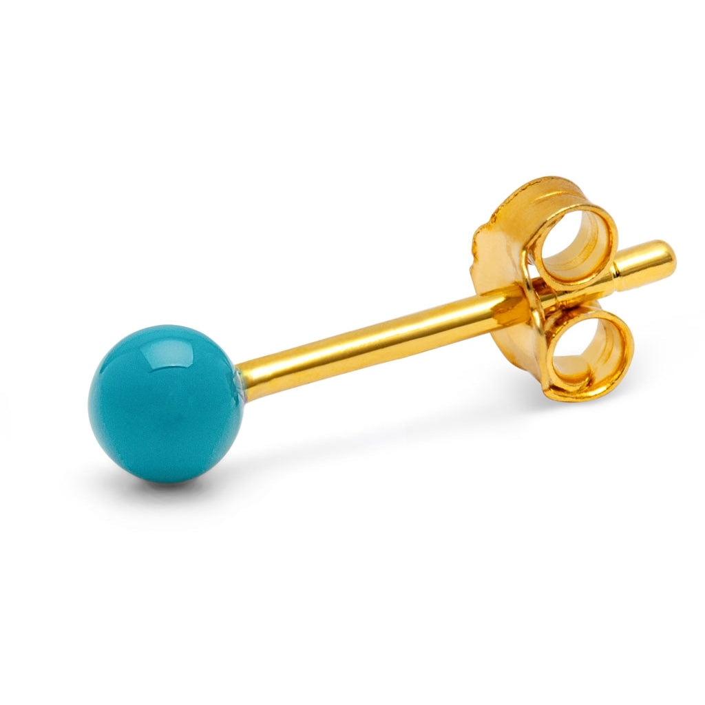 LULU Copenhagen Color Ball Ohrring 1 stück Ear stud, 1 pcs Retro Blue