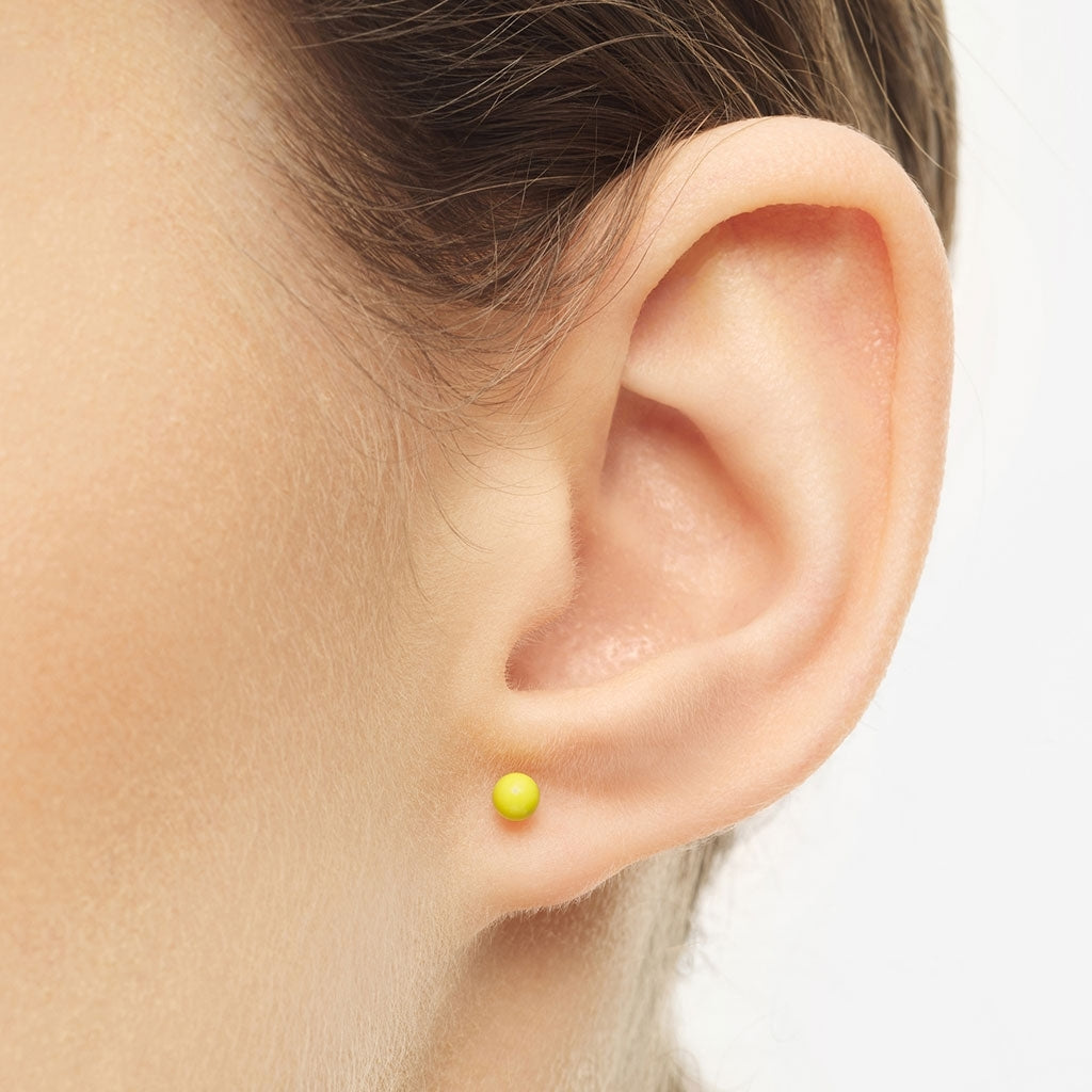 LULU Copenhagen Color Ball Ohrring 1 stück Ear stud, 1 pcs Wild Lime