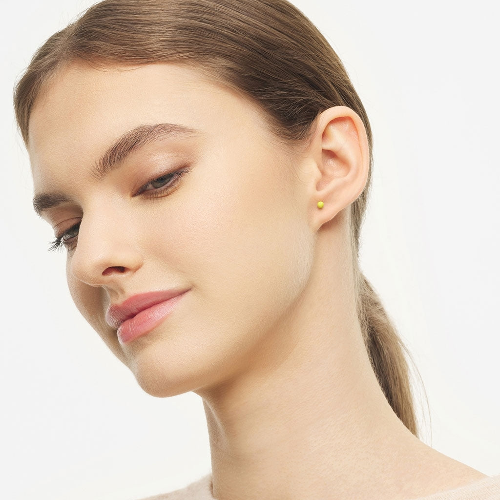 LULU Copenhagen Color Ball Ohrring 1 stück Ear stud, 1 pcs Wild Lime