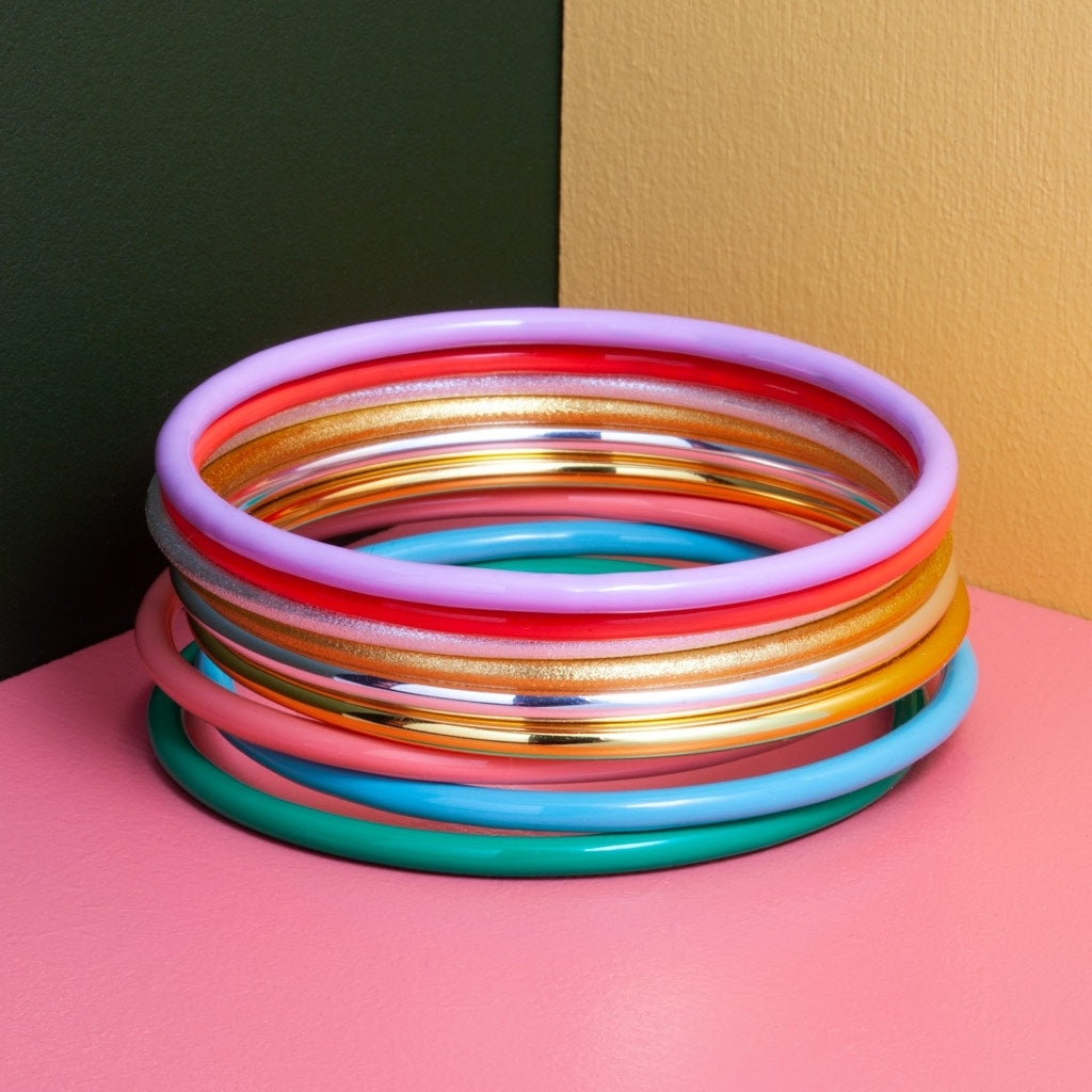 LULU Copenhagen Color Bangle glänzend Bracelets Vergoldet