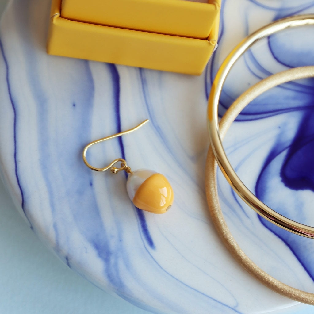 LULU Copenhagen Color Bangle gebürstet Bracelets Vergoldet