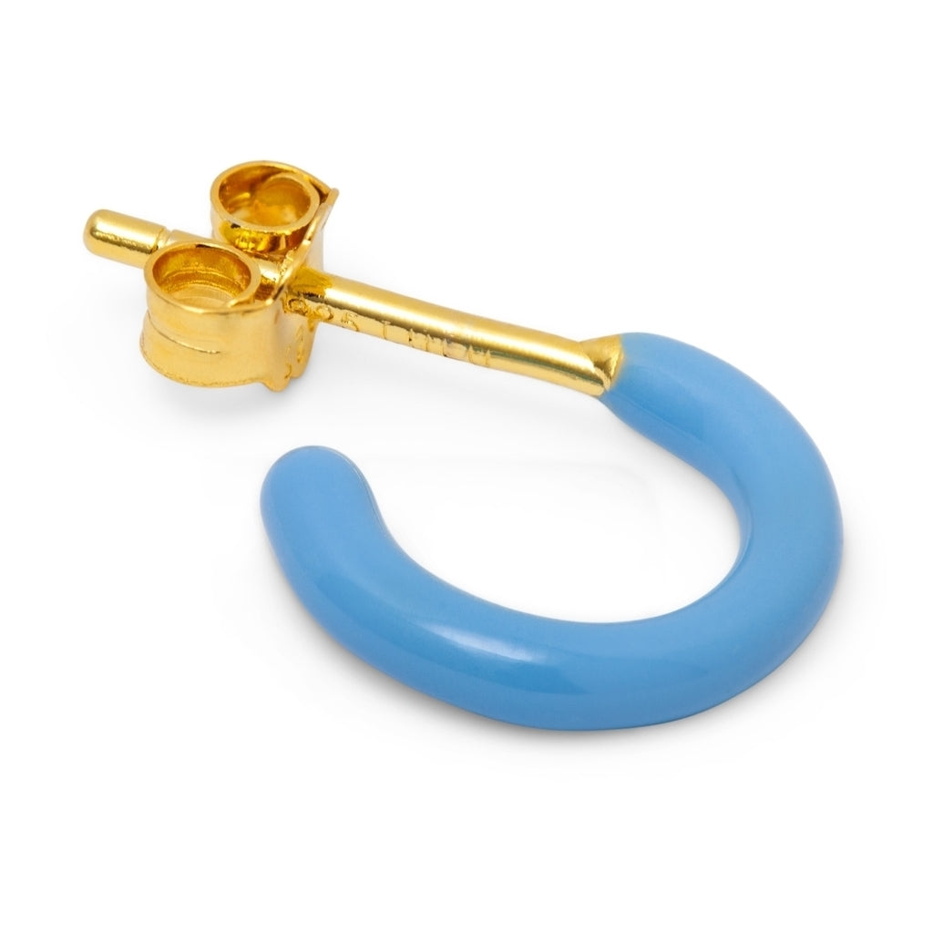 LULU Copenhagen Color Hoop 1 pcs - Box Ear stud, 1 pcs Hellblau