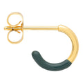 Color Hoop Half Dip 1 stück vergoldet - North Sea Green