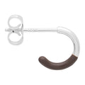 Color Hoop Half Dip 1 stück versilbert - Cocoa Powder